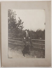 KONVOLUT: 1920er J. (3) Jäger mit Hund, Soldat, Landschaft