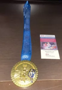 USWNT TRINITY RODMAN SIGNIERT 2024 PARIS OLYMPICS TEAM USA GOLDMEDAILLE JSA COA - Bild 1 von 5