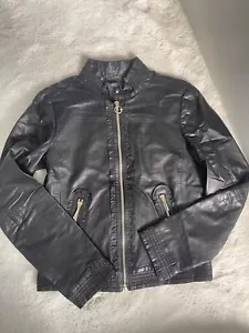 Gucci Lederjacke leather Jacket Schwarz Damen XS Original - Bild 1 von 13