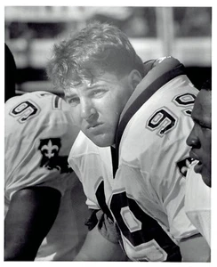 1990 Original Photo Joel Smeenge Defensive End for New Orleans Saints Football - Picture 1 of 2