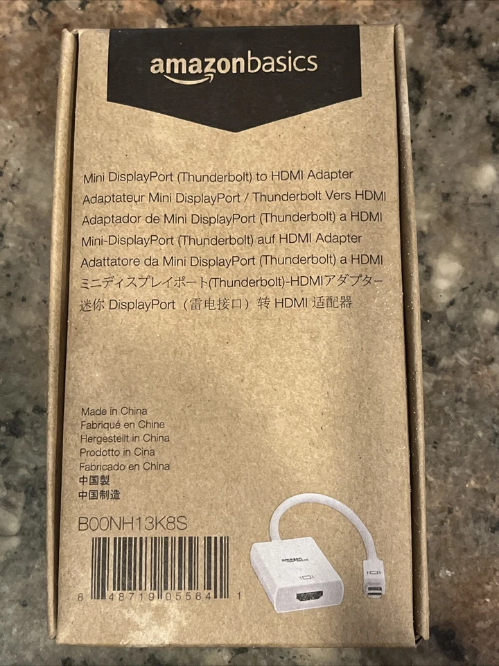 NEW! AmazonBasics Mini DisplayPort to HDMI Adapter,  4 Pack - Image 1 of 3