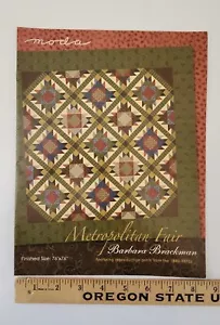 MODA Metropolitan Fair Reproduction Quilt Pattern by Barbara Brackman 76"x76" - Picture 1 of 4