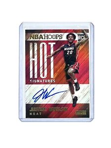 2015-16 Panini NBA Hoops Justise Winslow Hot Signatures RC Rookie Miami Heat SSP