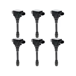 HITACHI OEM Ignition Coils Kit Set 6pcs for Nissan 370Z Infiniti FX50 G37 M37 - Picture 1 of 6
