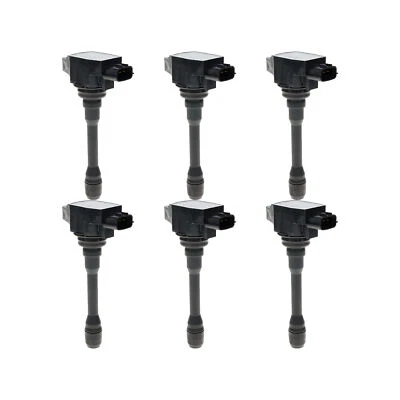 HITACHI OEM Ignition Coils Kit Set 6pcs for Nissan 370Z Infiniti FX50 G37 M37 - Image 1 of 4