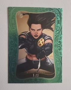 2014 MARVEL DANGEROUS DIVAS S2 #90 X-23 EMERALD PARALLEL /100 - Picture 1 of 2