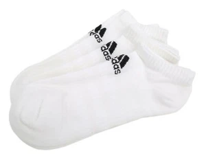 Adidas Men Cushion LOW 3 Pairs Socks White Run Casual Fashion GYM Sock DZ9384 - Picture 1 of 4