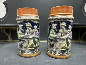 Vintage Pair Of German Beer Mugs - Picture 1 of 6