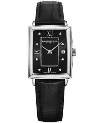 Raymond Weil Toccata Black Dial Diamond Leather Band Ladies Watch 5925-STC-00295 - Image 1 of 4