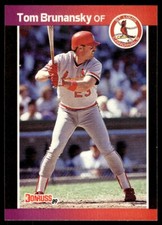 1989 Donruss Baseball Card Tom Brunansky St. Louis Cardinals #112