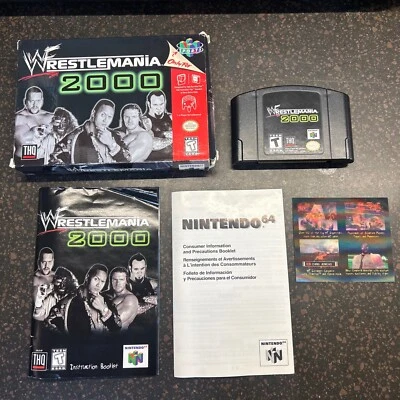 WWF WrestleMania 2000 Completo con Tarjeta Lenticular para N64 - Nintendo 64 Foto 1 de 4