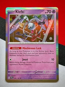 Klefki Holo Rare 096/198 SV Scarlet & Violet Pokémon PACK FRESH - Picture 1 of 2
