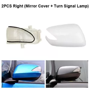 2x Right Rear View LED Turn Signal Light +Mirror Cover For HONDA FIT JAZZ 09~13 - Picture 1 of 8