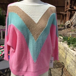 Damen Bluse blau mit mehrfarbigen Tigern - Bild 1 von 4