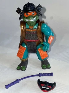 4" 1993 TMNT Movie III 3 Samaurai Mike Figure Teenage Mutant Ninja Turtles & ACC - Picture 1 of 7