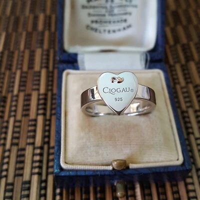 Clogau 925 Sterling Silver Ring, Tree Of Life Heart Ring, Size J US 4.75 - image 1 of 4
