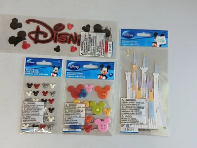 EK Success DISNEY PARKS & MICKEY Lot of 4 Sticker Sets NOS - Image 1 of 4