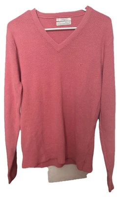 suéter vintage christian dior cuello en v Foto 1 de 4