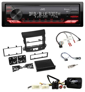 JVC DAB Lenkrad Bluetooth USB Autoradio für Mitsubishi Outlander 2007-2010 - Bild 1 von 10