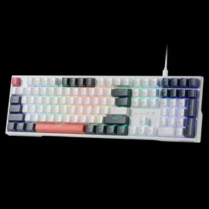 Redragon K668 RGB Gaming Keyboard 108 Keys Wired Mechanical Keyboard 4 Hotkeys - Picture 1 of 12