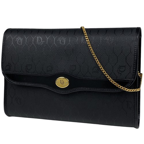 Christian Dior Borsa a tracolla con catena modello a nido d'ape 2WAY pochette tracolla...