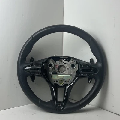 2023 HYUNDAI ELANTRA N SPORT LEATHER STEERING WHEEL W/ SHIFT PADDLES OEM - Image 1 of 4