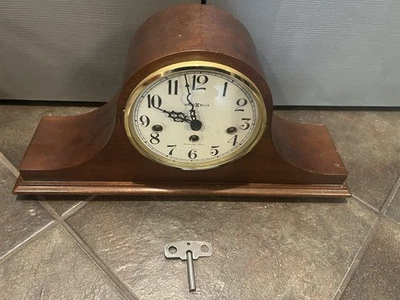 Vintage Howard Miller Model 340-020 18” Westminster Chime Mantle Clock with Key - Image 1 of 4