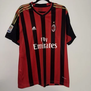 Adidas AC Milan Fly Emirates rot/schwarz Trikot Herren Gr. XL #20 Serie A Patch - Bild 1 von 7