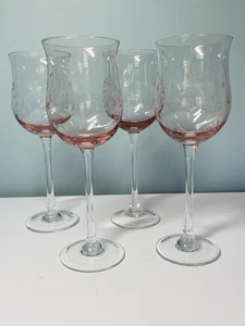 4 copas de vino Lenox Heather Pink Tulip 8-7/8" - Imagen 1 de 4