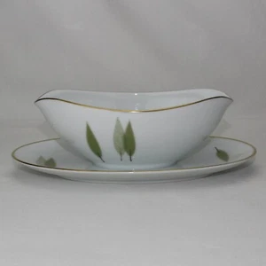 Noritake SUGI Gravy Barca Sottopiatto Attaccato Doppio Beccuccio Versamento - Foto 1 di 14