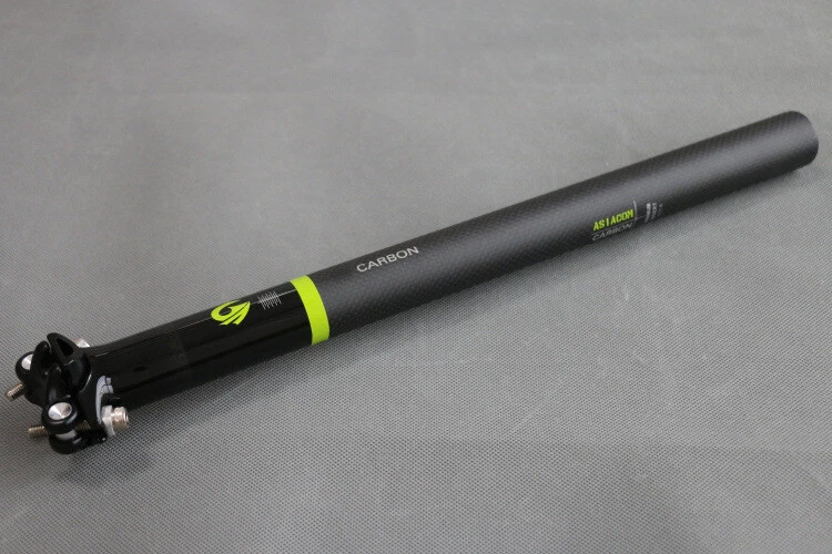 Tija de sillín ultraligera para bicicleta de carretera MTB de fibra de carbono ASIACOM 25,4/27,2/30,8/31,6 mm Foto 1 de 4