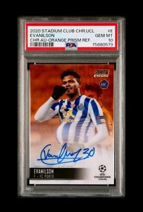 2020 Evanilson Topps Stadium Club Chrome Orange Autographed Rookie 23/25 PSA 10 - Picture 1 of 3
