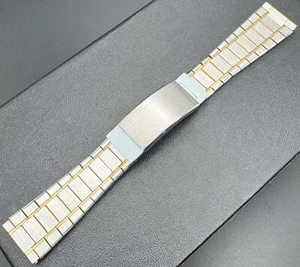 Vintage For Bulova Accutron S/S Watch Metal Band Bracelet 20 & 21 mm NOS BU-70 - Picture 1 of 10