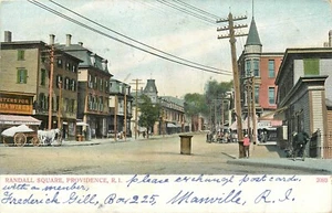 1907 Providence Rhode Island Randall Square ungeteilt Bossleman Postkarte 25-2614 - Bild 1 von 2