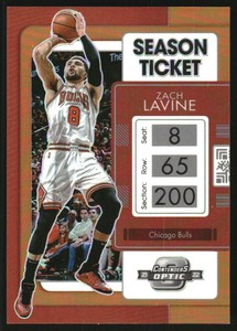 2021-22 Panini Contenders Optic Orange #39 Zach LaVine /49