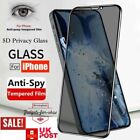 Privacy Anti-Spy Tempered Glass Screen Protector For iPhone 14 11 12 13 Pro 15 Only £3.99 on eBay