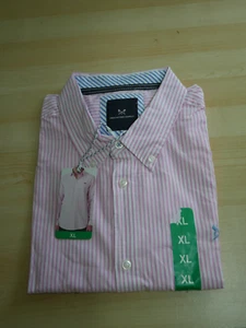 Crew Clothing Company Herren Hemd rosa gestreift Classic Fit, Gr. XL (T591) - Bild 1 von 6