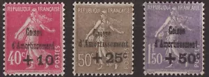 TIMBRES FRANCE NEUFS ** CAISSE D AMORTISSEMENT N 266/268 REF 1148 - Foto 1 di 2