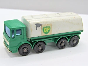 Vintage 1960's Lesney Matchbox No. 32 Leyland Petrol Tanker BP Green Truck C5-62 - Picture 1 of 9
