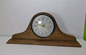 Times Square Quartz Mantel clock centerpiece finished oak MVMT USA PRE-OWNED - Picture 1 of 7