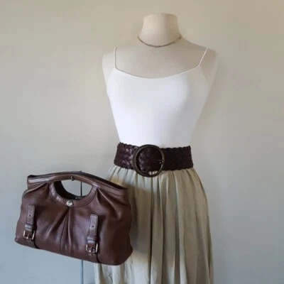 Leonello Borghi Leather Tote Clutch Bag NWOT - Image 1 of 4