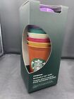 Starbucks 2021 Fall colors 6 Reusable HOT cups with lids 16 fl oz each