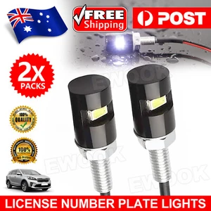 2pcs LED License Number Plate Light Screw Bolt Bulbs 5050 SMD For Car Motorcycle - Picture 1 of 9