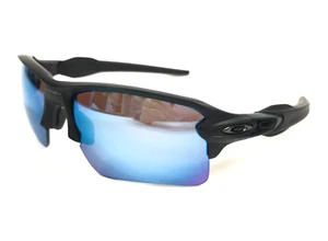 Oakley Sunglasses Flak 2.0 XL OO9188-5859 Matte Black w/ Prizm Deep Water Lenses - Picture 1 of 13