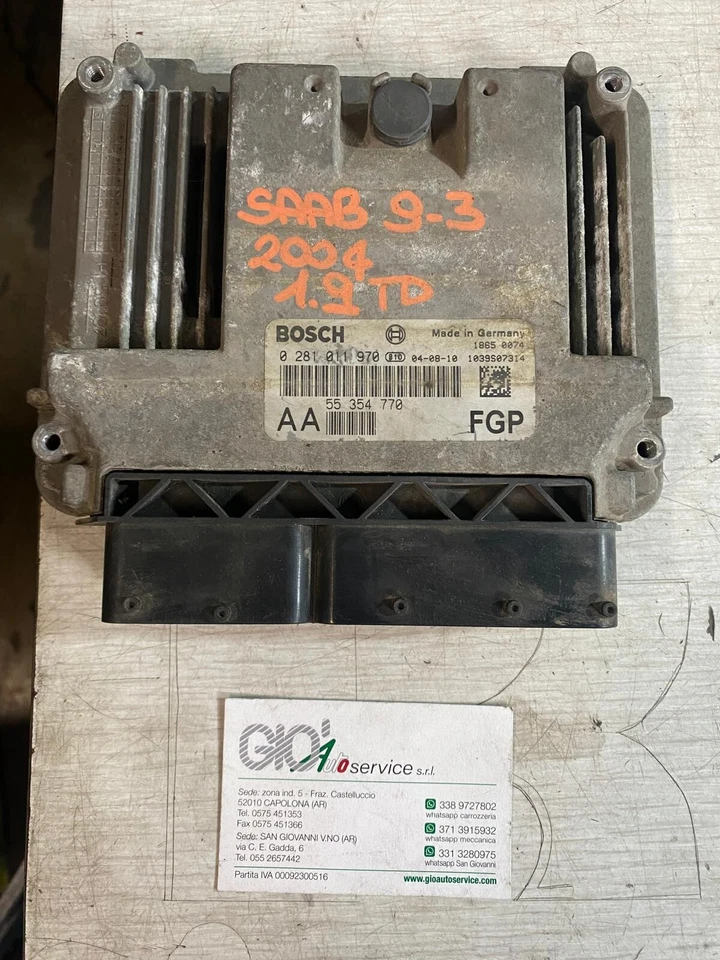 55354770 - 0281011970 CENTRALINA MOTORE ORIGINALE SAAB 9-3 - Immagine 1 di 1