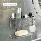Two-in-one Cosmetics Storage Rack Double-layer Drain Rack Towel Soap Dish