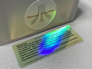 Wichtige Informationen Gold holografisches (SNES) Ersatz-Spiel-Etikett - Bild 1 von 3