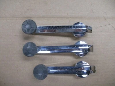 Bielas de ventana Packard 1942-1954 cromadas y negras 7591 432311 (lote de 3) Foto 1 de 4