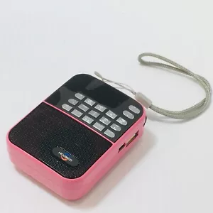 Bluetooth H-500 Multifunction LCD Display Portable AM/FM Radio Pink/Black/Blue - Picture 1 of 5