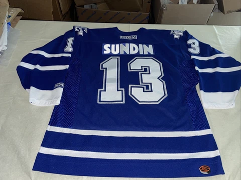 Mats Sundin Toronto Maple Leafs Ccm vintage Adult XL jersey Blue Mic Sewn Clean Cover